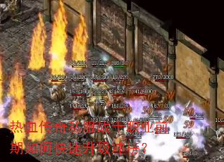 热血传奇私服战士职业前期如何快速升级冲榜? 热血传奇私服战士职业前期如何快速升级冲榜?