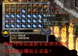 热血传奇私服新手如何快速升级刷BOSS爆极品装备? 热血传奇私服新手如何快速升级刷BOSS爆极品装备?