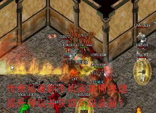 传奇私服新手玩家如何快速提升等级并获取高级装备? 传奇私服新手玩家如何快速提升等级并获取高级装备?