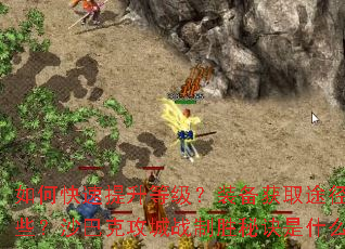 如何快速提升等级?装备获取途径有哪些?沙巴克攻城战制胜秘诀是什么? 如何快速提升等级?装备获取途径有哪些?沙巴克攻城战制胜秘诀是什么?