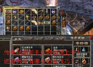 传奇私服新手如何快速上手?进阶大师有哪些必备技巧? 传奇私服新手如何快速上手?进阶大师有哪些必备技巧?