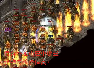 传奇卧龙山庄中哪些怪物击杀价值高? 传奇卧龙山庄中哪些怪物击杀价值高?