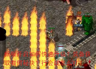 新服开启如何快速升级?装备获取有何秘诀?行会战怎么打? 新服开启如何快速升级?装备获取有何秘诀?行会战怎么打?