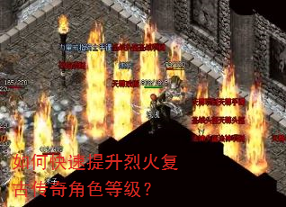 如何快速提升烈火复古传奇角色等级? 如何快速提升烈火复古传奇角色等级?