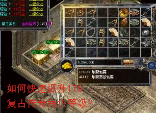 如何快速提升176复古传奇角色等级? 如何快速提升176复古传奇角色等级?