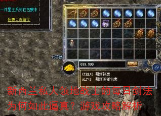 新西兰私人领地战士的每日剑法为何如此逼真?游戏攻略解析 新西兰私人领地战士的每日剑法为何如此逼真?游戏攻略解析