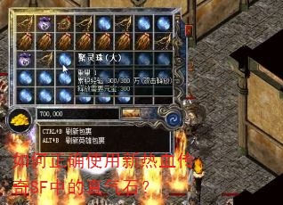 如何正确使用新热血传奇SF中的真气石? 如何正确使用新热血传奇SF中的真气石?