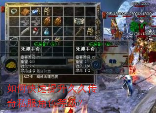 如何快速提升久久传奇私服角色等级? 如何快速提升久久传奇私服角色等级?