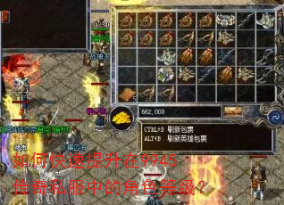 如何快速提升在9945传奇私服中的角色等级? 如何快速提升在9945传奇私服中的角色等级?